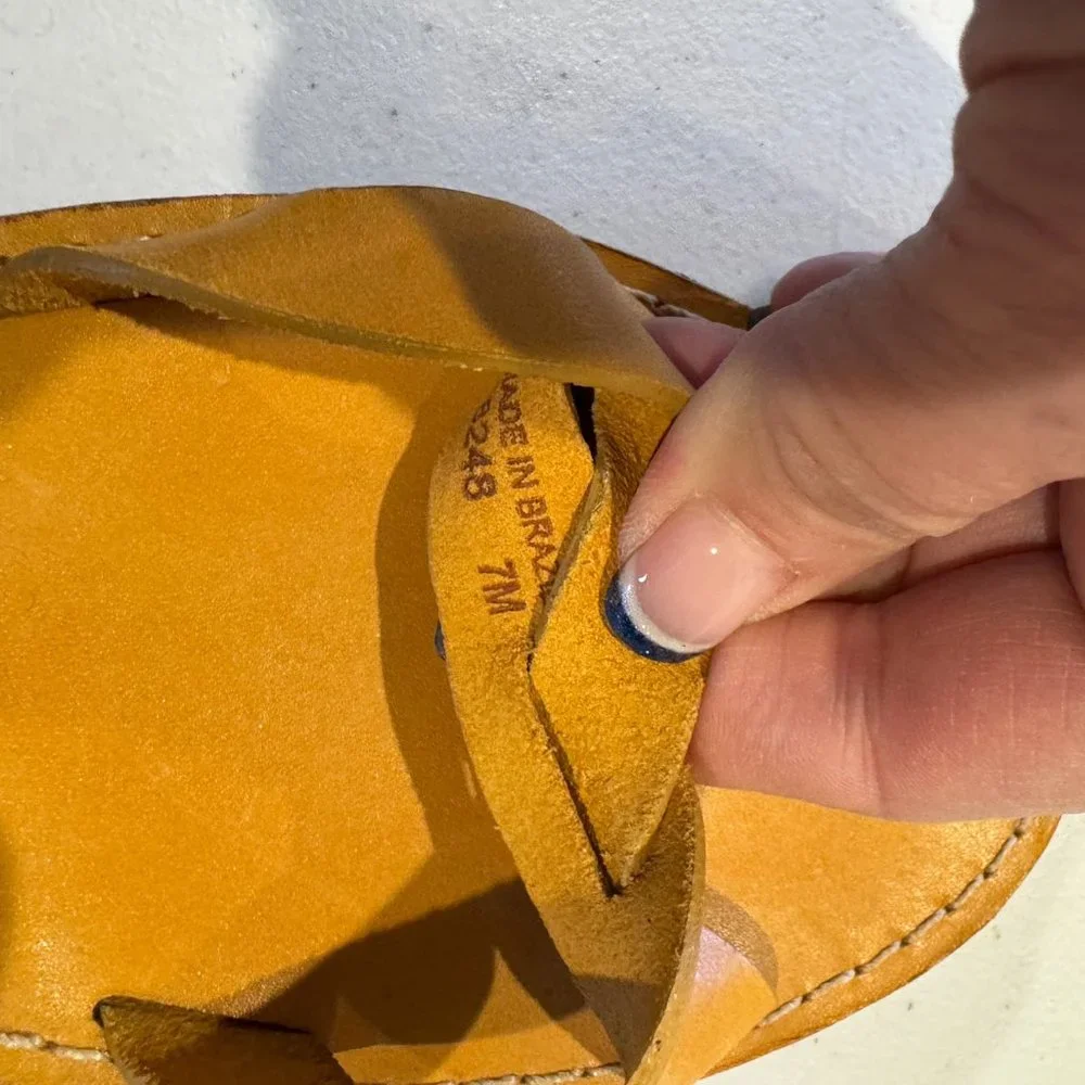 WOMEN'S LEATHER SANDALS - Picture 5 of 5